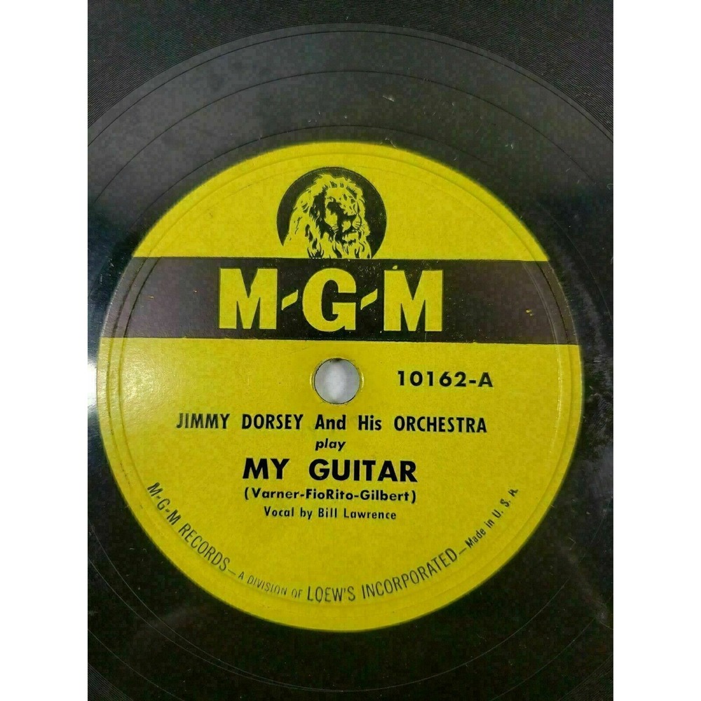 Jimmy Dorsey 78 My Guitar / You Turned The Tables On Me 10" V/V